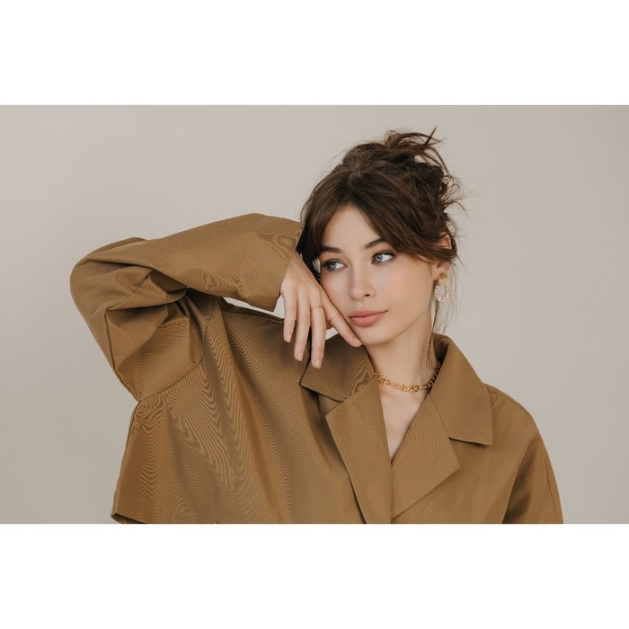 Серьги со стразами «Вспышка» круг, цвет белый в золоте Серьги со стразами «Вспышка» круг, цвет белый в золоте