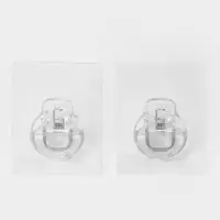 Набор самоклеящихся крючков Доляна Simple look, 2 шт., 8&times;4&times;6 см