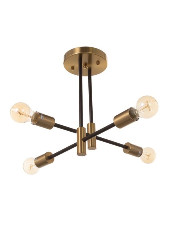 Люстра Люстра "Лора" 4х40Вт Е27 латунь 58х58х37см