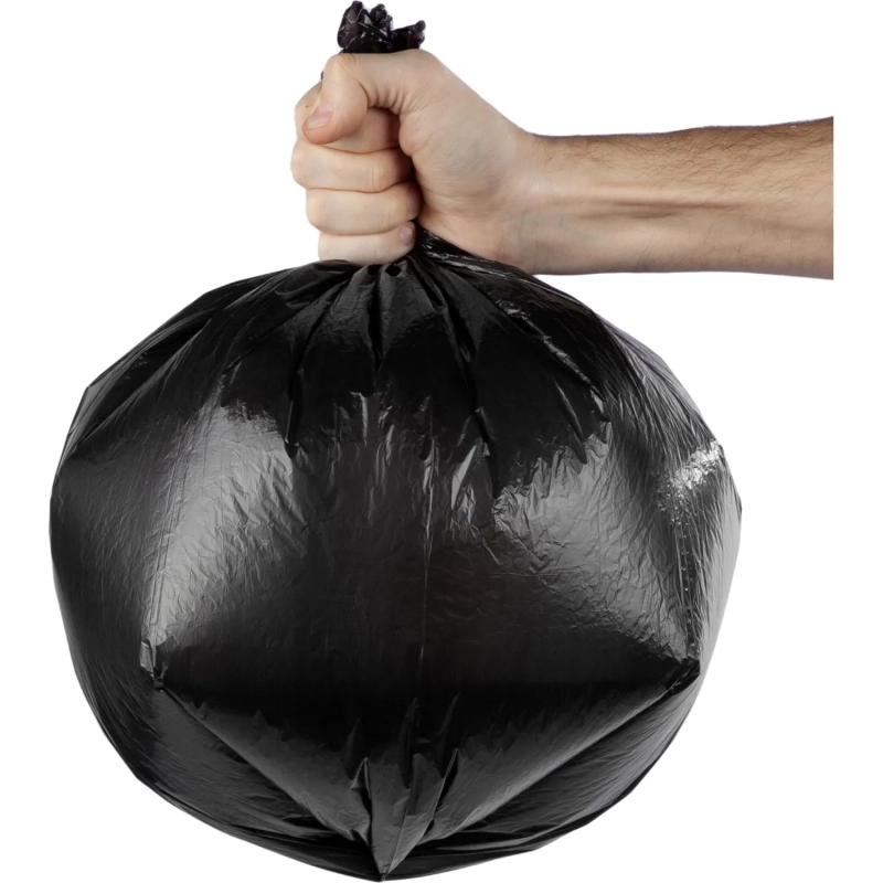 Мешки для мусора ПНД 30л&nbsp; 50шт/рул черные 48х57,5см Элементари ЕЛР30-50/20