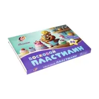 Пластилин мягкий (восковой) &laquo;Фантазия&raquo;, 20 цветов, 300 г, пастельный