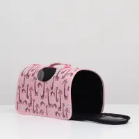 Сумка - переноска &laquo;Жирафы&raquo;, размер M, 40&times;21&times;27 см, каркасная