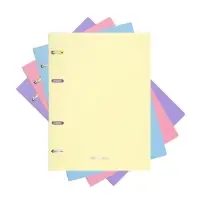 Тетрадь на кольцах ErichKrause. Pastel А5, 80 листов, в клетку, пластиковая обложка, блок офсет, 100% белизна, МИКС