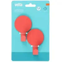VETTA Крючки самоклеящиеся, 2шт, 4,5х7см, металл