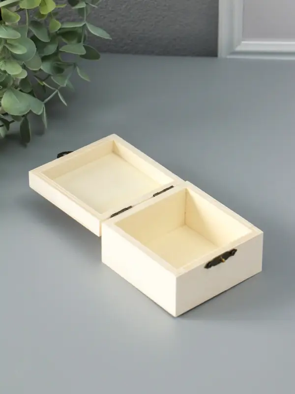 Шкатулка для росписи дерево &laquo;Квадрат&raquo;, 8&times;8&times;5 см, МИКС