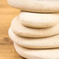 Подсвечник "Каменная башня" камень 10х10х13 см, цв. бежевый