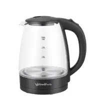 Чайник электрический Happy panda HP-2701BK, стекло, 1.8 л, 1800 Вт, чёрный