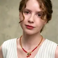 Колье из бисера &laquo;Вишня&raquo;, 40 см, красное в золоте