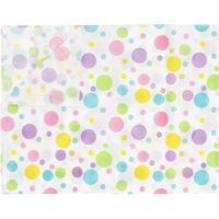 Бумага Тишью с орнаментом, 10 листов/наб, Горошек разноцветный 2-145/13