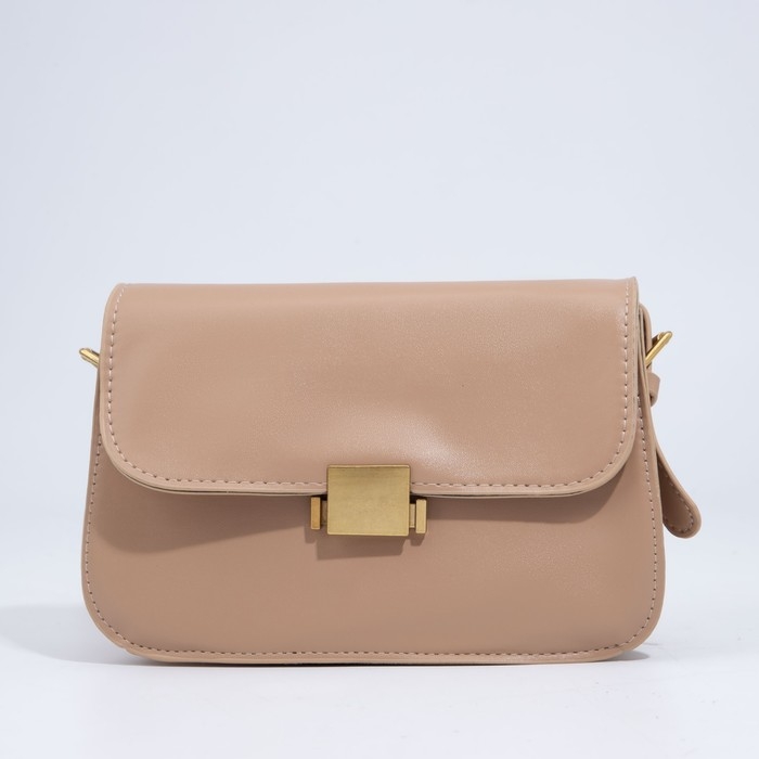 Сумка-мессенджер на клапане, цвет бежевый Сумка-мессенджер на клапане, цвет бежевый