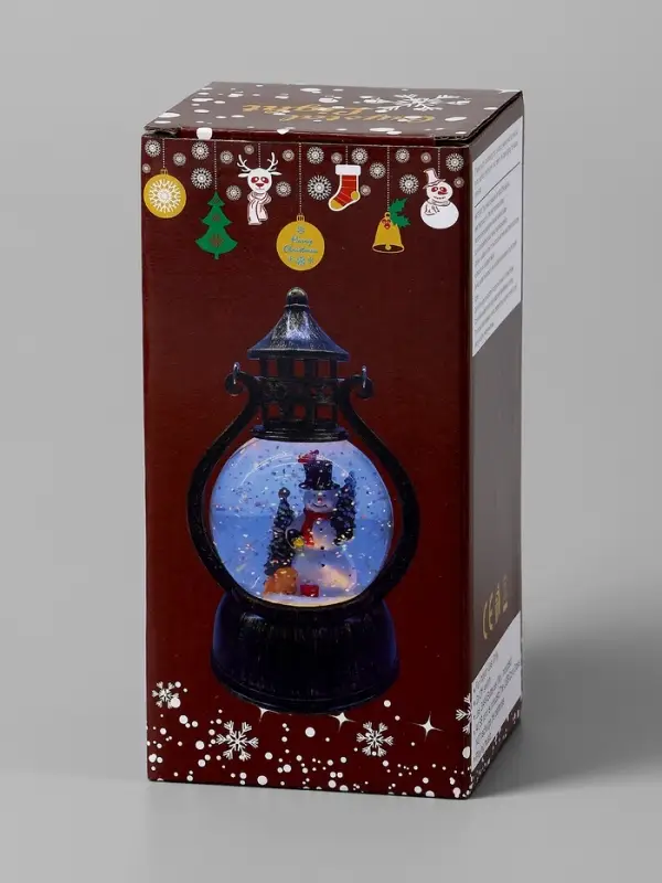 Фигура светодиодная фонарь  Фигура светодиодная фонарь "Дед мороз у елки", 19х11х9,5 см, AAAx3, Т/БЕЛЫЙ