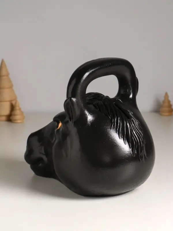 Копилка Копилка "Гиря конь" 20.5×25 см, чёрный