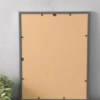 Фоторамка для фото 30х40 см "Oframe", пластик, серебряный, (пластиковый экран)