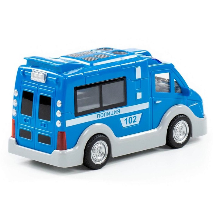 Автомобиль «Полиция» инерционный, со светом и звуком, МИКС Автомобиль «Полиция» инерционный, со светом и звуком, МИКС