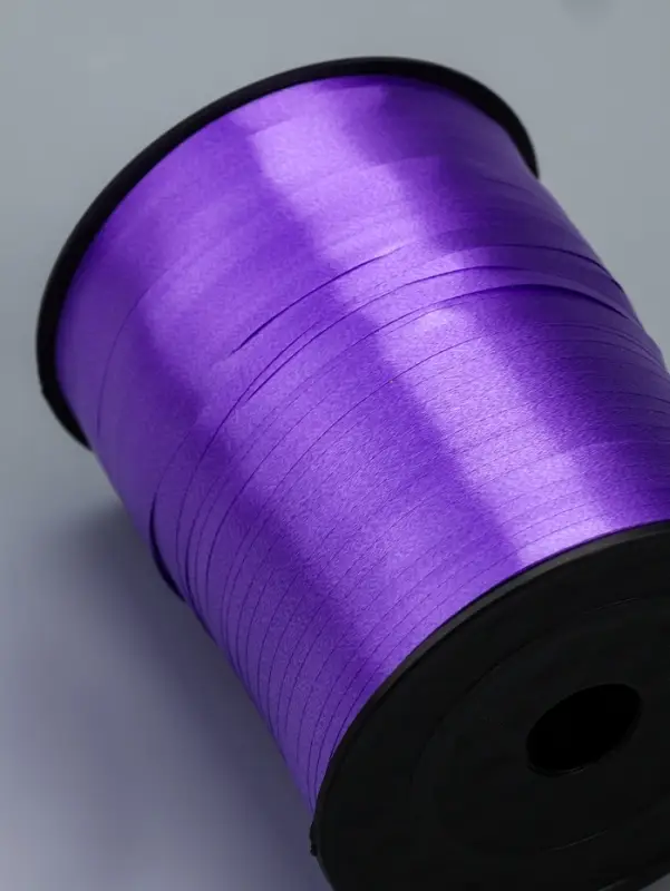 Лента для декора, подарков и шаров, фиолетовый, 0.5 см &times; 500 ярдов