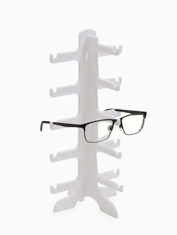 Подставка под очки, 5 мест, 15.5&times;14&times;31 см, белая