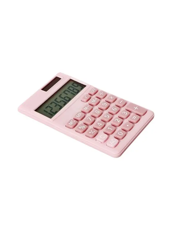Калькулятор карманный, 08-разрядный, корпус розовый
