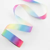 Лента атласная &laquo;Радуга&raquo;, 25 мм, 18&plusmn;1 м, разноцветная