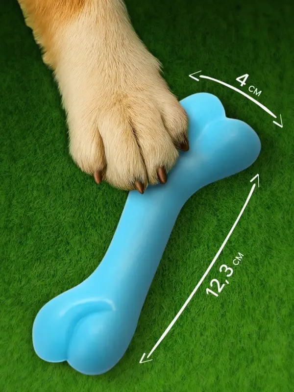 Жевательная игрушка для собак &laquo;Косточка классическая&raquo;, 12.3 с, TPR, голубая