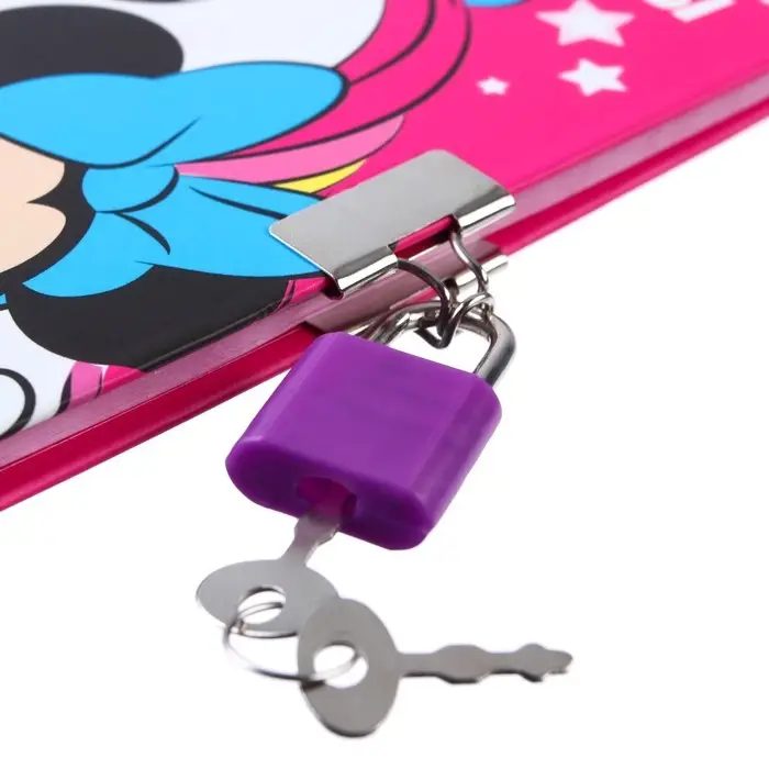 Записная книжка на замочке А6,  Записная книжка на замочке А6, "Мои заветные мечты", 50 листов, Минни Маус