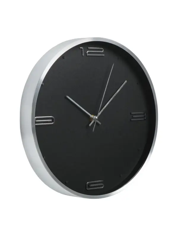 Часы настенные классические &laquo;Марша&raquo;, d=30 см, 30&times;30&times;4 см, чёрные