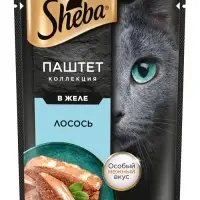 Влажный корм Sheba для кошек лосось, паштет, пауч 75 г
