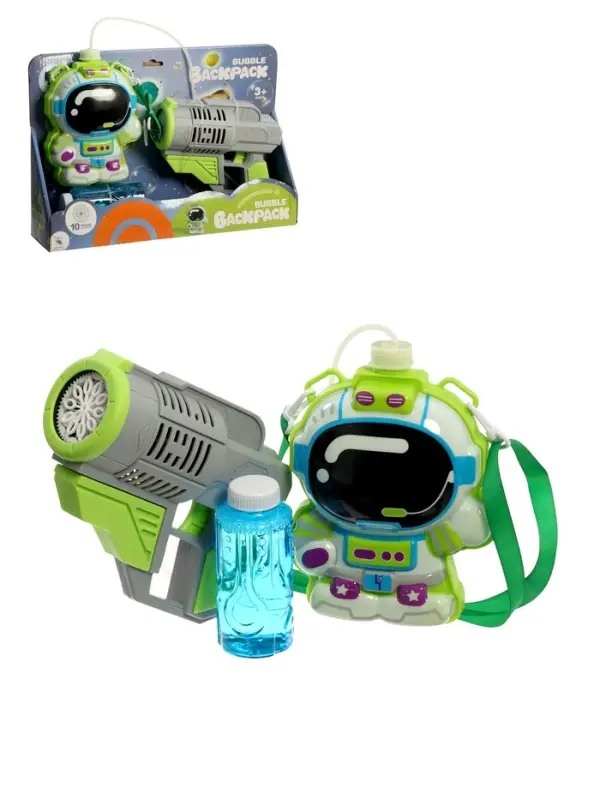 Генератор мыльных пузырей "Космонавт", работает от батареек