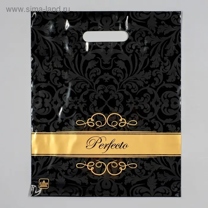 Пакет «Перфекто Шайн», полиэтиленовый с вырубной ручкой, 90 мкм 30×37 см Пакет «Перфекто Шайн», полиэтиленовый с вырубной ручкой, 90 мкм 30×37 см
