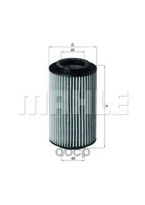 фильтр масляный Mahle/Knecht арт. OX153/7D2