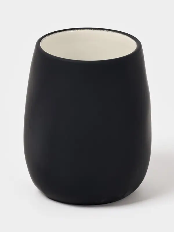 Набор для ванной SAVANNA Soft, 2 предмета, мыльница, стакан, чёрный