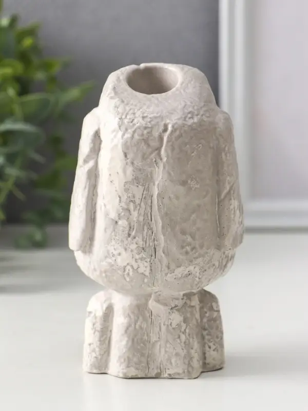 Подсвечник для тонкой свечи «Истукан», 12.5×7×8 см, под камень