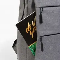 Рюкзак городской на молнии, с USB, 4 кармана, размер 30&times;12&times;43 см, серый