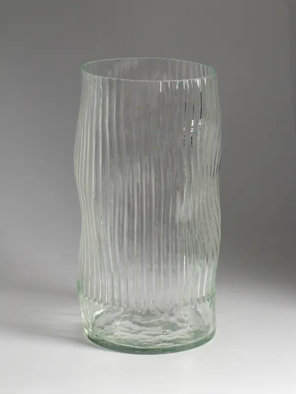 Ваза, h=30 см, d=14.5 см, стекло, прозрачная