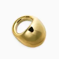 Кольцо пластик «Объемный круг», размер 17, цвет золото Кольцо пластик «Объемный круг», размер 17, цвет золото