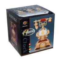 Часы-светильник "Ретро телефон", синий, с будильником, 28.5 х 18 х 18 см