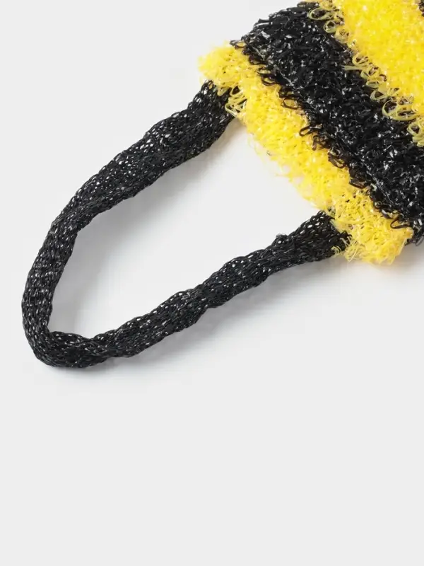 Мочалка для тела Доляна &laquo;Пчёлка&raquo;, 12&times;36 см