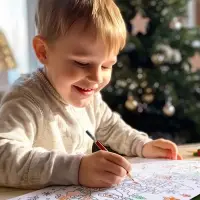 Раскраски длинные набор &laquo;Празднуем Новый год с овечкой&raquo;, 4 шт.