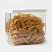 Ёмкость для хранения сыпучих продуктов IDEA &laquo;Степ&raquo;, 1.7 л, 16&times;10&times;14 см, пластик, крышка белая