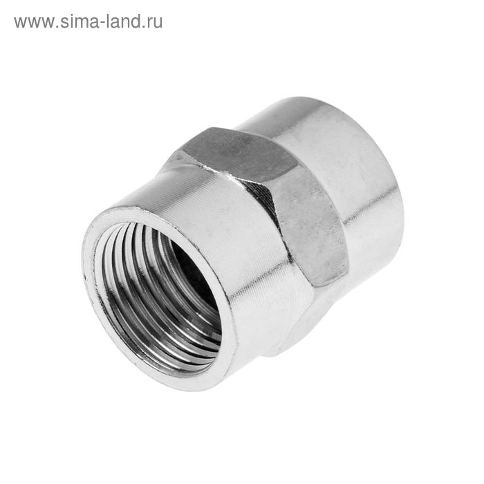 Муфта ZEIN engr, 1/2 Муфта ZEIN engr, 1/2", внутренняя резьба, нержавеющая сталь