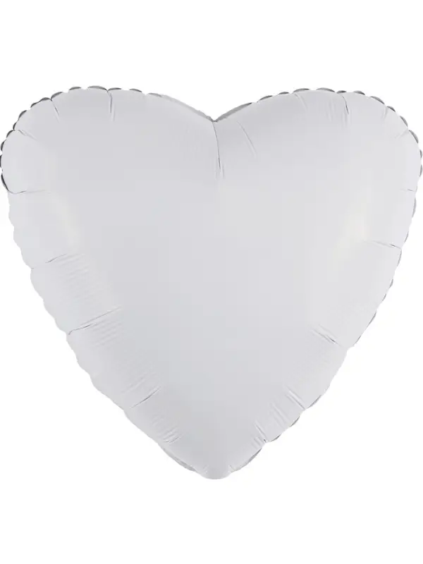 Воздушные шары фольгированные «Белое сердце», 5 шт. Воздушные шары фольгированные «Белое сердце», 5 шт.