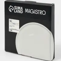 Тарелка Magistro Modern, d=16 см, плоская, фарфор, белая