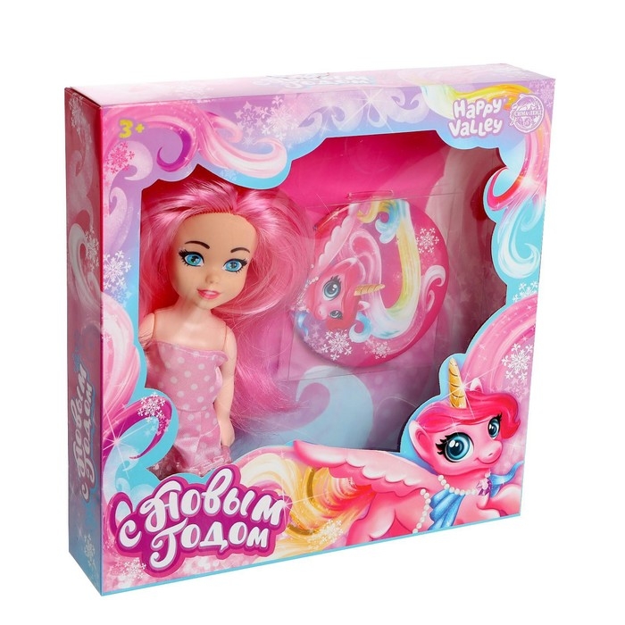 Новогодняя кукла с зеркальцем «С Новым годом» Новогодняя кукла с зеркальцем «С Новым годом»