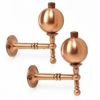 Крючок - держатель для штор CAPPIO KS049, алюминий, цвет медь, 2 шт.