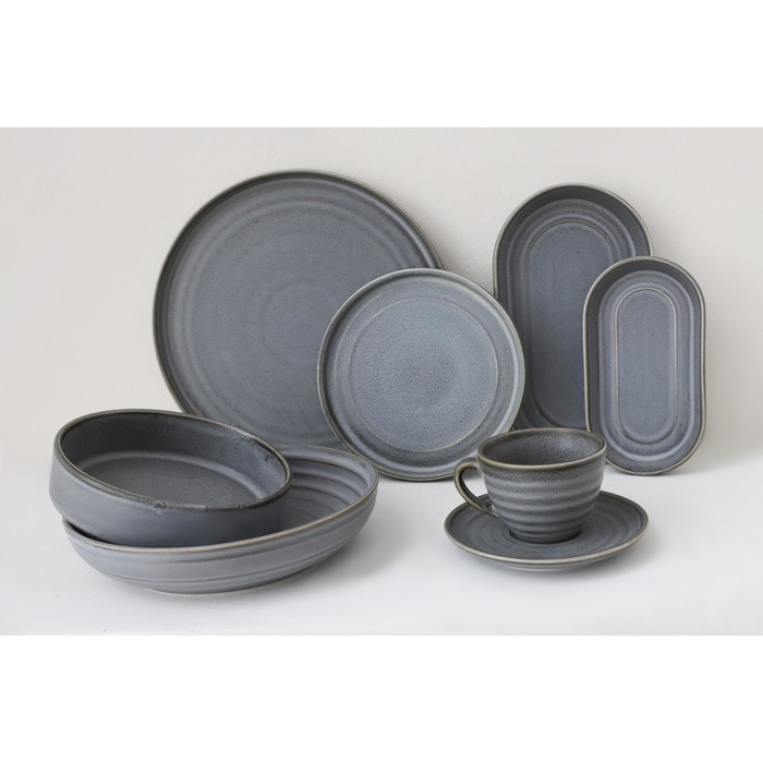 Салатник фарфоровый с высоким бортом Magistro Urban, 650 мл, d=17 см, цвет серый Салатник фарфоровый с высоким бортом Magistro Urban, 650 мл, d=17 см, цвет серый