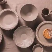 Салатники Magistro Jarwah Lausanne, 700 мл, 17.5&times;7.3 см, набор 2 шт., фарфор, бежевые