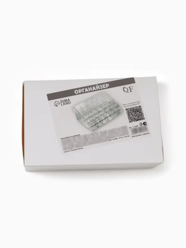 Органайзер для хранения косметики, 24 секции, 14.5&times;10.5&times;7 см, прозрачный