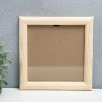 Фоторамка 15х15  см белое дерево № 5