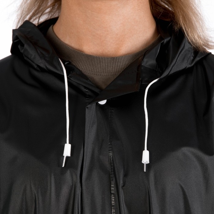 Дождевик взрослый плащ «Плащ, плащ, танцуй, танцуй», размер 42-48, 60 х 110 см, цвет чёрный Дождевик взрослый плащ «Плащ, плащ, танцуй, танцуй», размер 42-48, 60 х 110 см, цвет чёрный