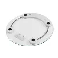 Весы напольные LVE-001, электронные, до 180 кг, от батареек 2хААА, стекло, белые