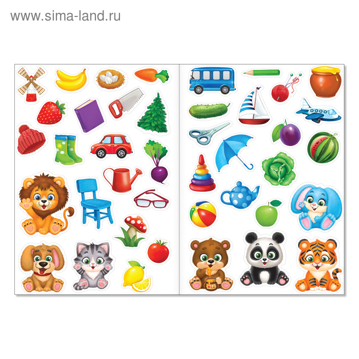 Наклейки многоразовые набор «Познавательные», 10 шт., формат А4 Наклейки многоразовые набор «Познавательные», 10 шт., формат А4